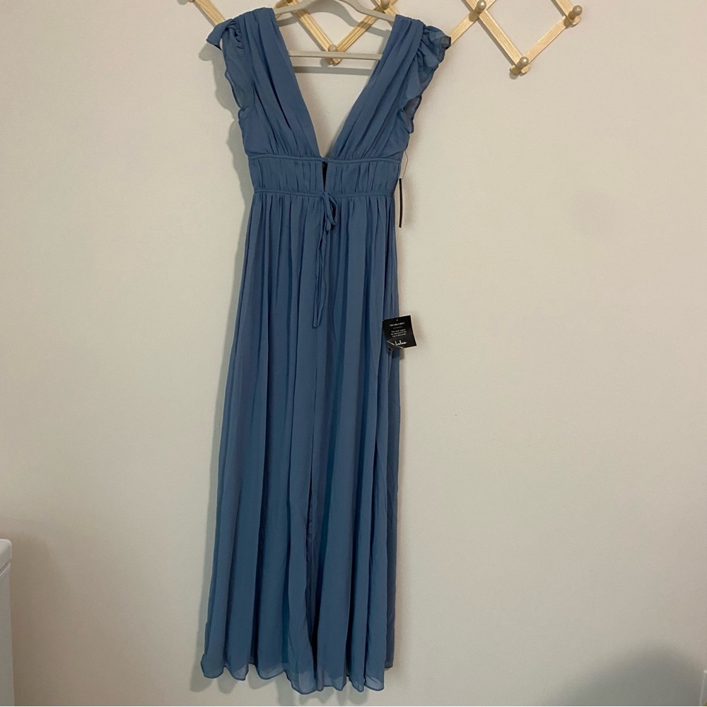 NWT Lulu’s I’m All Yours Chiffon Maxi Dress size XS - Picture 3 of 13